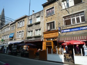 The main road of La Roche offers nice restaurants, pubs, and shops